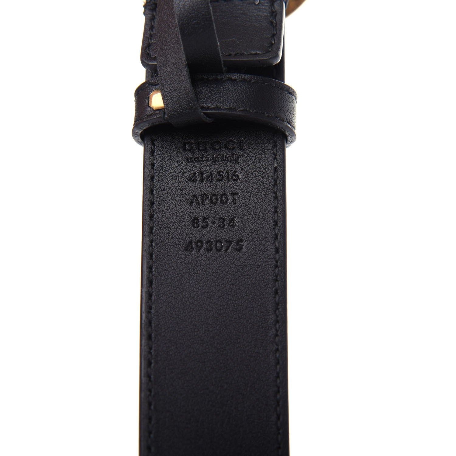 Gucci Calfskin Double G 30mm Belt 85 34 Black 5 of 5