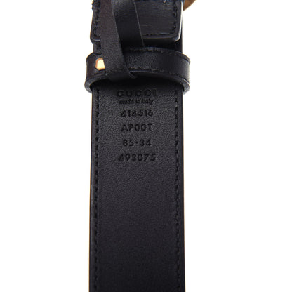 Gucci Calfskin Double G 30mm Belt 85 34 Black 5 of 5