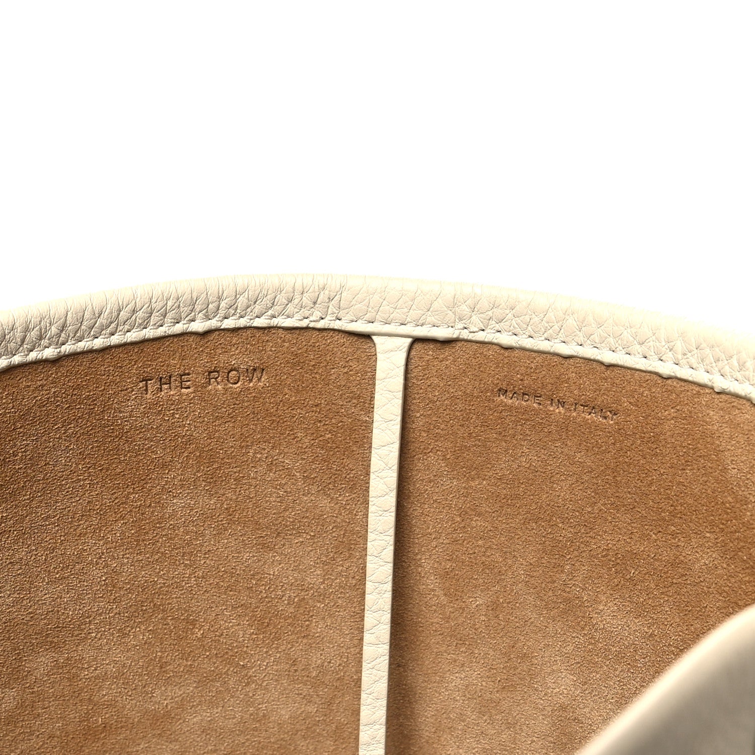 The Row Grained Calfskin Medium N/S Park Tote Ivory 6 of 11