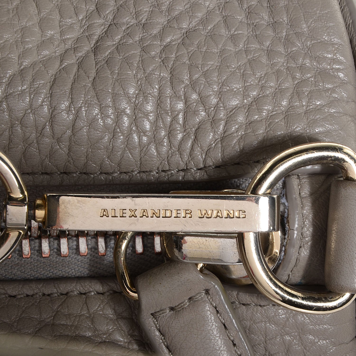 Alexander McQueen ALEXANDER WANG Pebbled Lambskin Rocco Oyster 7 of 7
