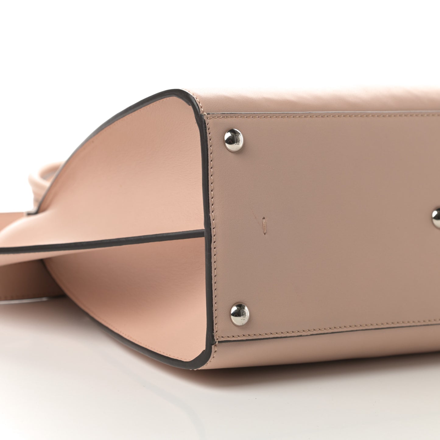 Vitello Dolce Shiny Nappa Petite 3Jours Tote Beige Chantilly