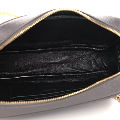 Saint Laurent Grain De Poudre Matelasse Monogram Mini Lou Camera Bag Fog 4 of 13