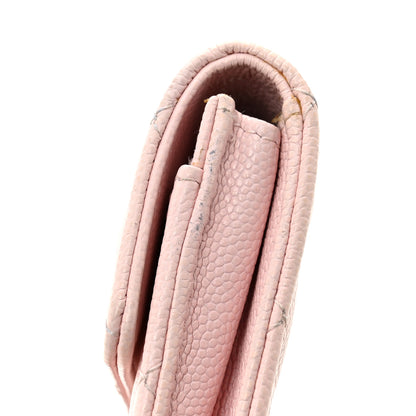 Chanel Caviar Quilted Crystal CC Flap Card Holder Pink 9 of 12