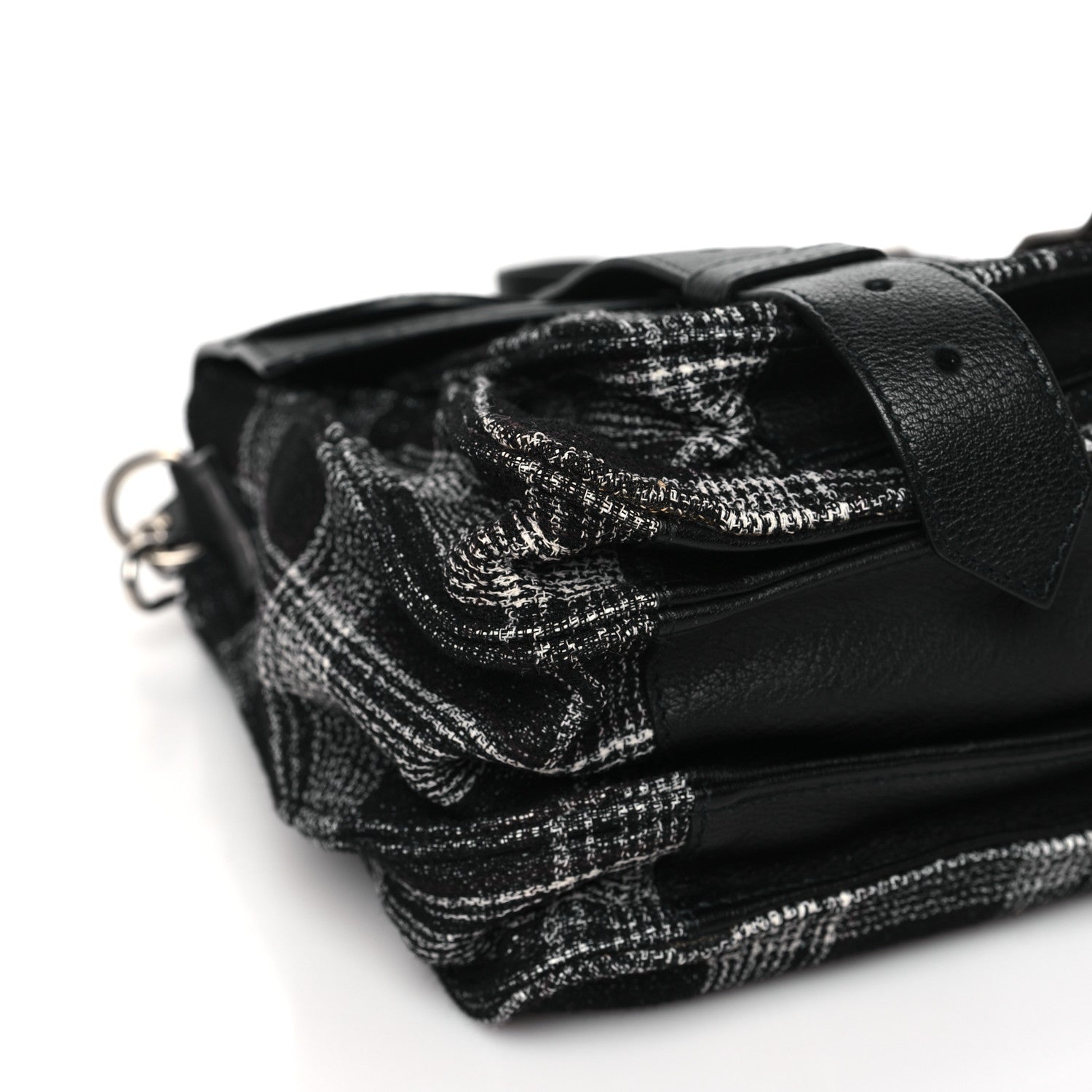Proenza Schouler Tweed Medium PS1 Satchel Black White 7 of 8