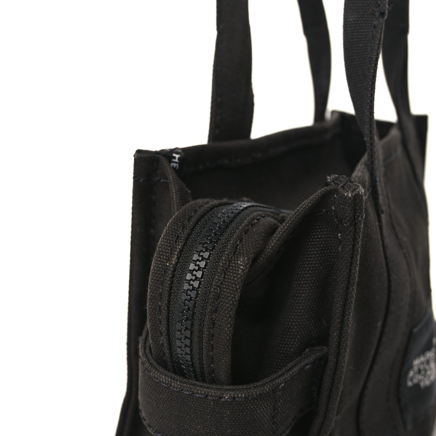 Cotton Canvas Mini The Traveler Tote Bag Black