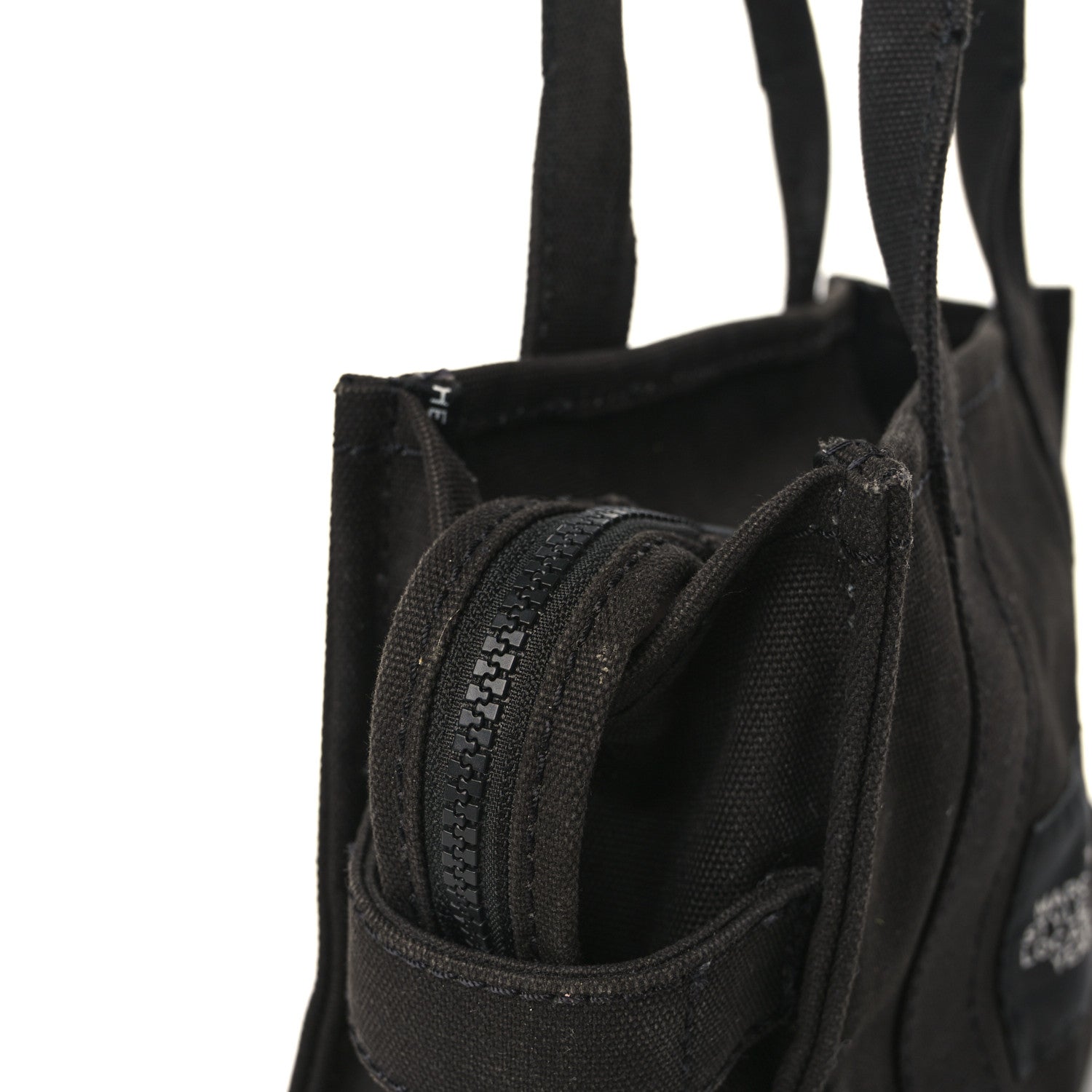 Marc Jacobs Cotton Canvas Mini The Traveler Tote Bag Black 11 of 14