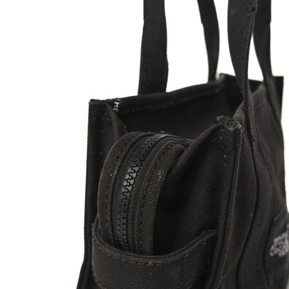 Marc Jacobs Cotton Canvas Mini The Traveler Tote Bag Black 11 of 14