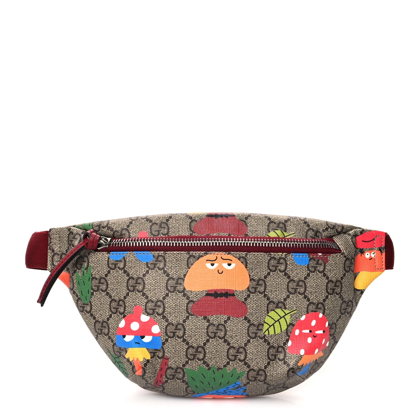 Soft GG Supreme Monogram Dancing Woodland Childrens Belt Bag Beige Ebony Multicolor