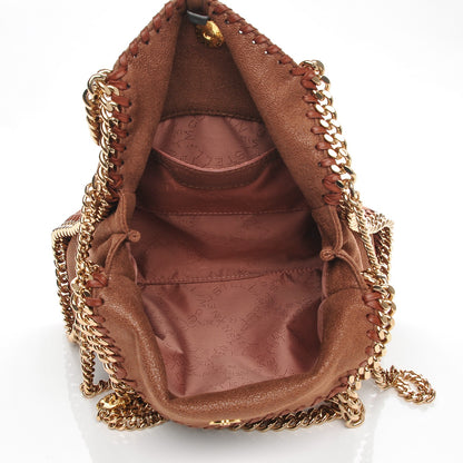 Stella McCartney Shaggy Deer Mini Falabella Fold Over Tote Maple 5 of 7