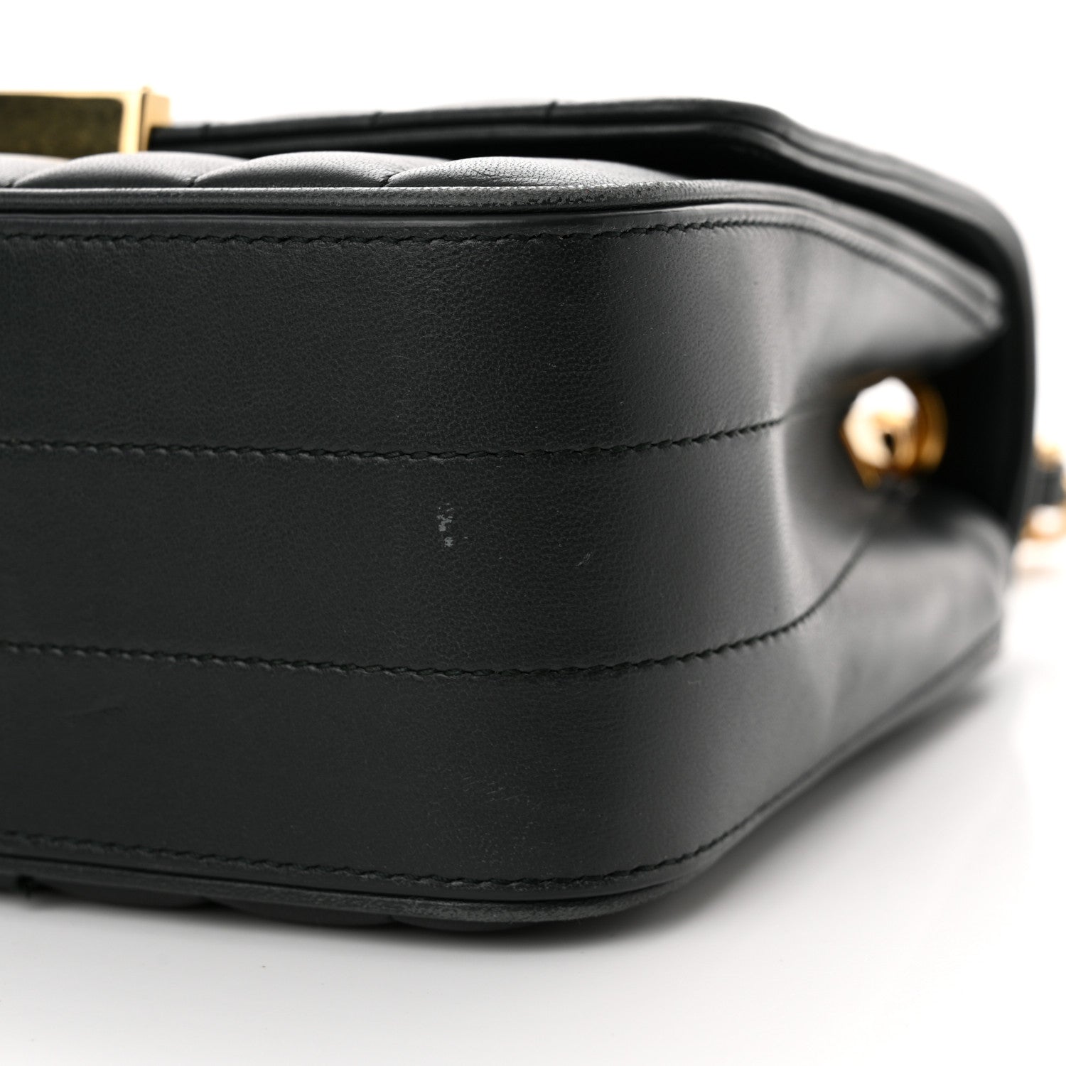 Saint Laurent Lambskin Matelasse Monogram Medium Vicky Chain Bag Algae 10 of 16