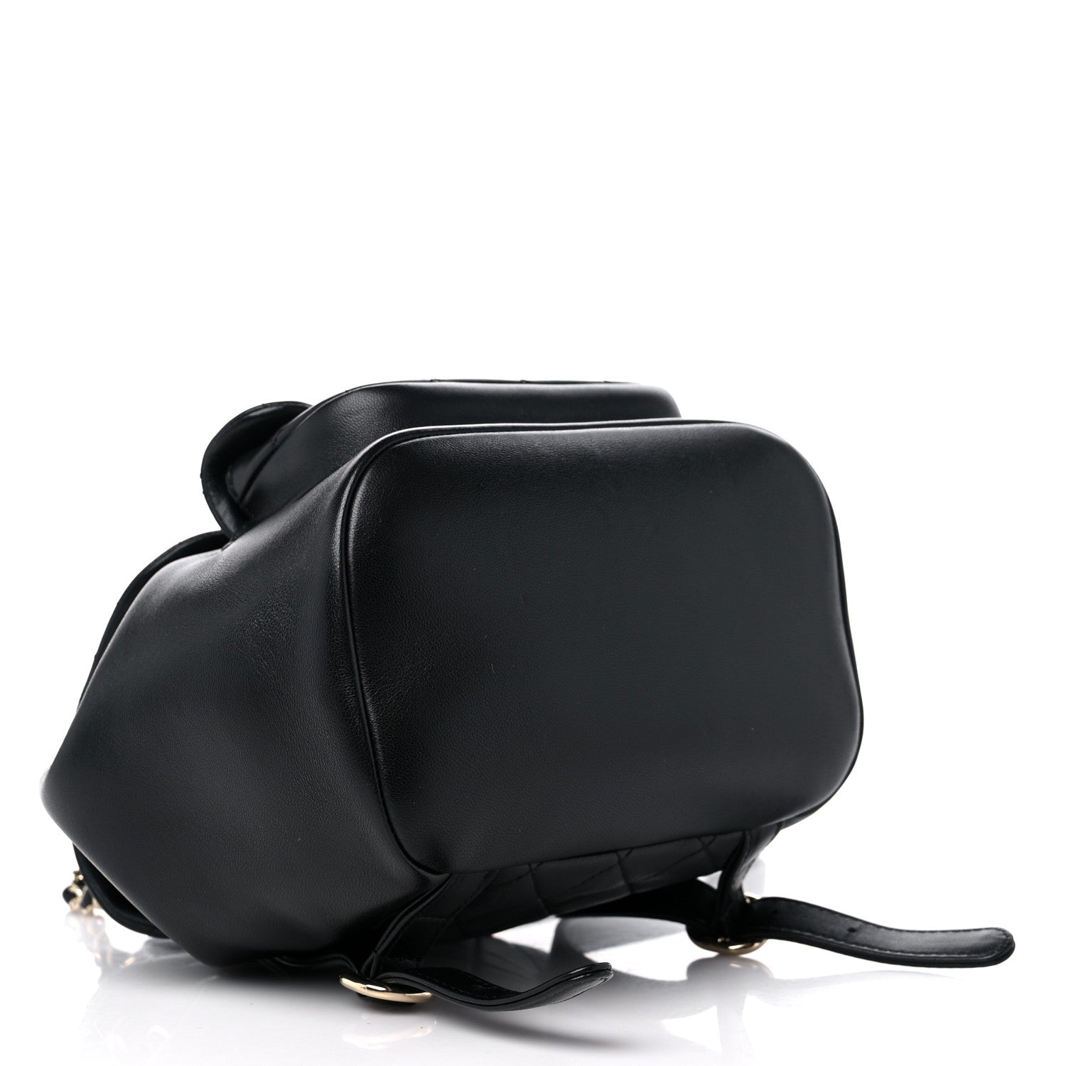 Chanel Lambskin Quilted Small Duma Drawstring Backpack Black 4 of 10