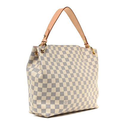 Louis Vuitton Damier Azur Graceful PM Rose Ballerine 3 of 10