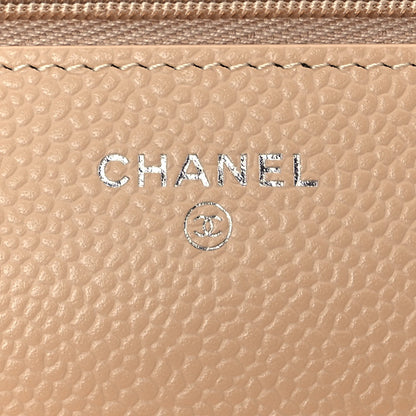 Chanel Caviar Quilted Wallet On Chain WOC Beige 6 of 11