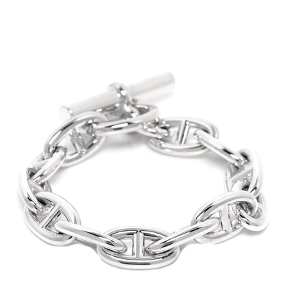 Hermes Sterling Silver GM Chaine D'Ancre Bracelet 12 1 of 4