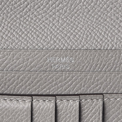 Hermes Epsom Bearn Compact Wallet Gris Mouette 5 of 8