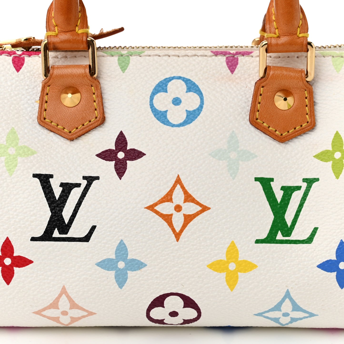 Monogram Multicolor Mini Sac HL Speedy White