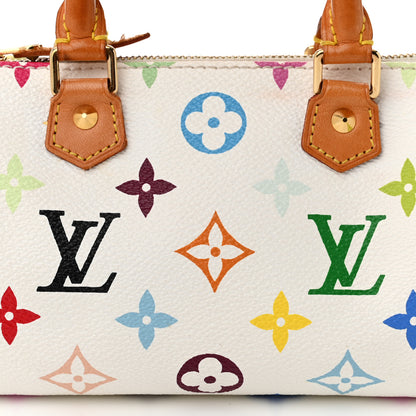 Louis Vuitton Monogram Multicolor Mini Sac HL Speedy White 7 of 9