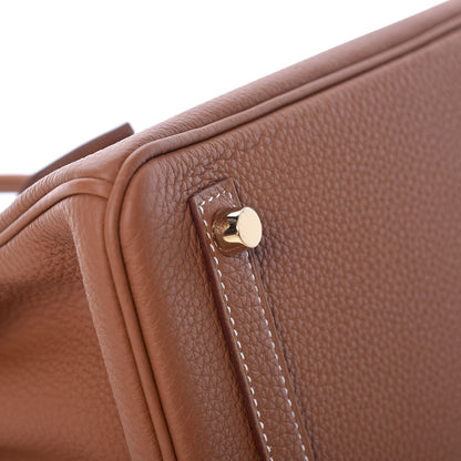 Hermes Togo Birkin 25 Gold 7 of 33
