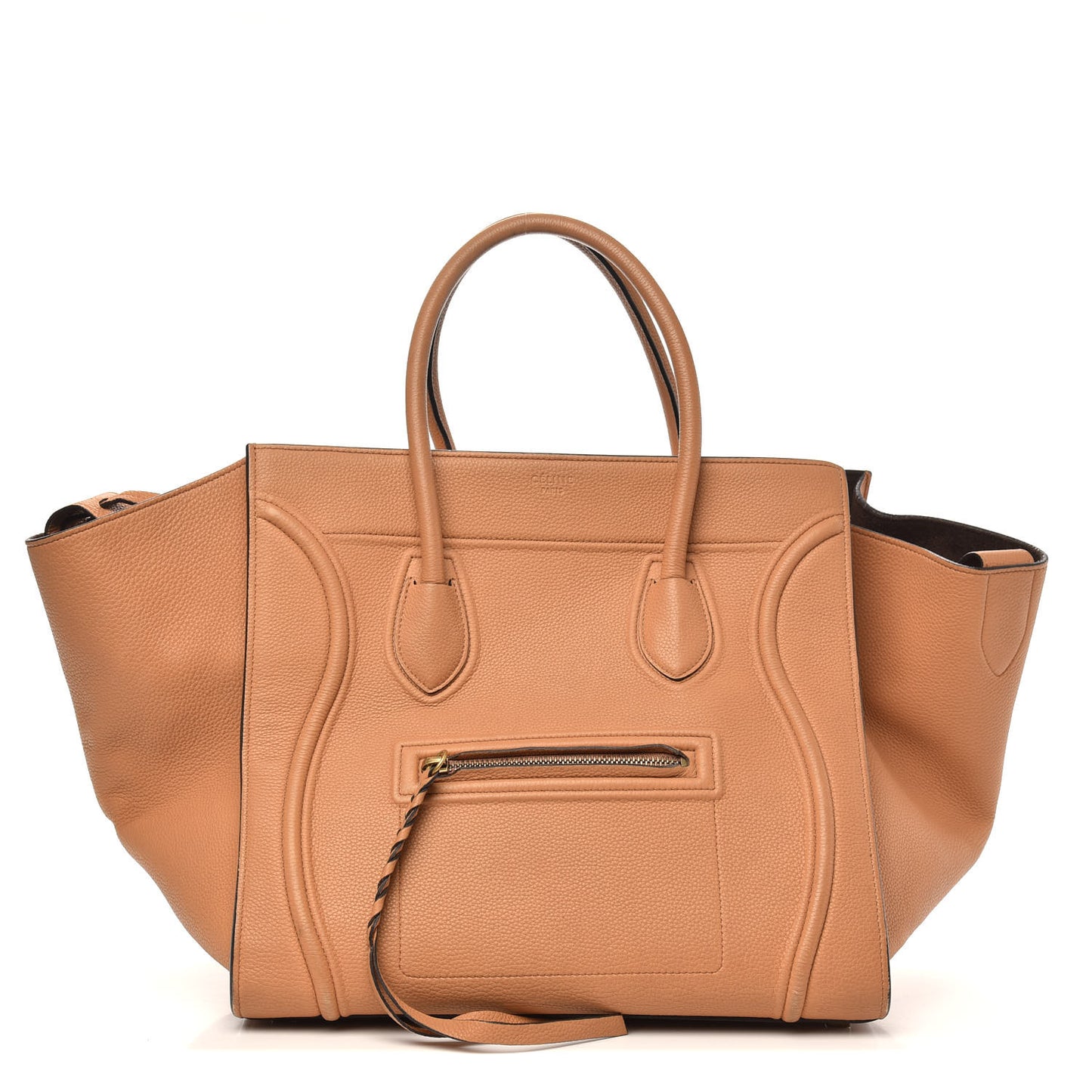 Baby Grained Calfskin Medium Phantom Luggage Camel