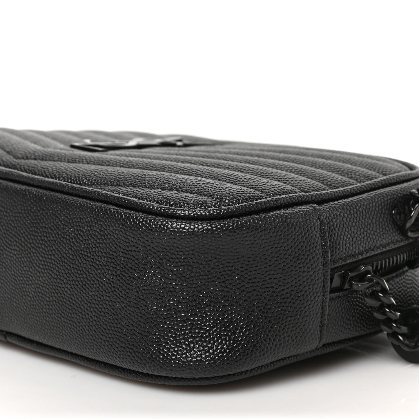 Grain De Poudre Matelasse Monochrome Monogram Mini Lou Camera Bag Black