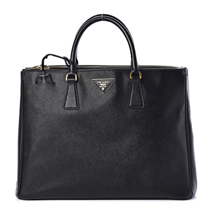 Prada Saffiano Large Galleria Double Zip Tote Black 1 of 9
