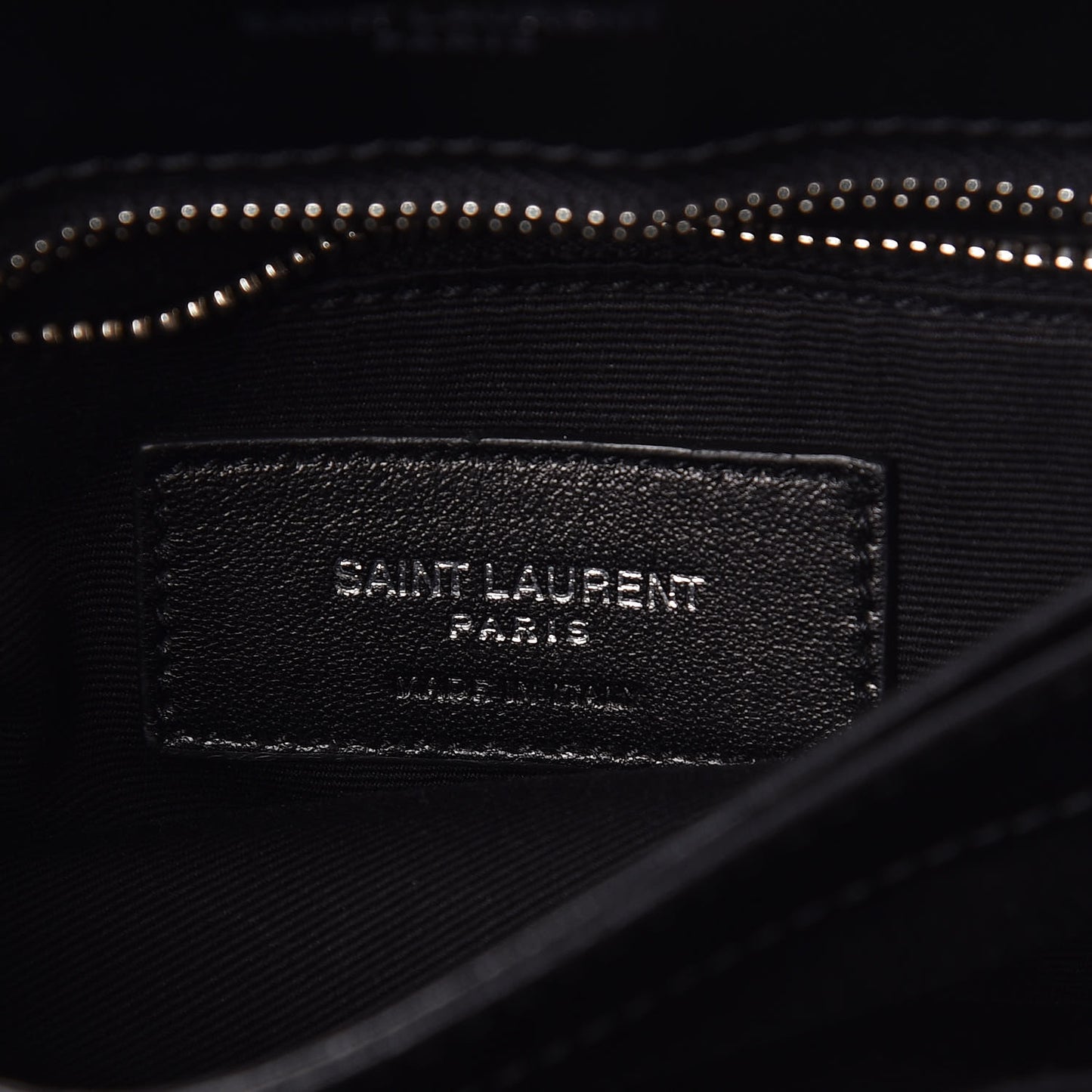 Calfskin Y Quilted Monogram Toy Loulou Crossbody Bag Black