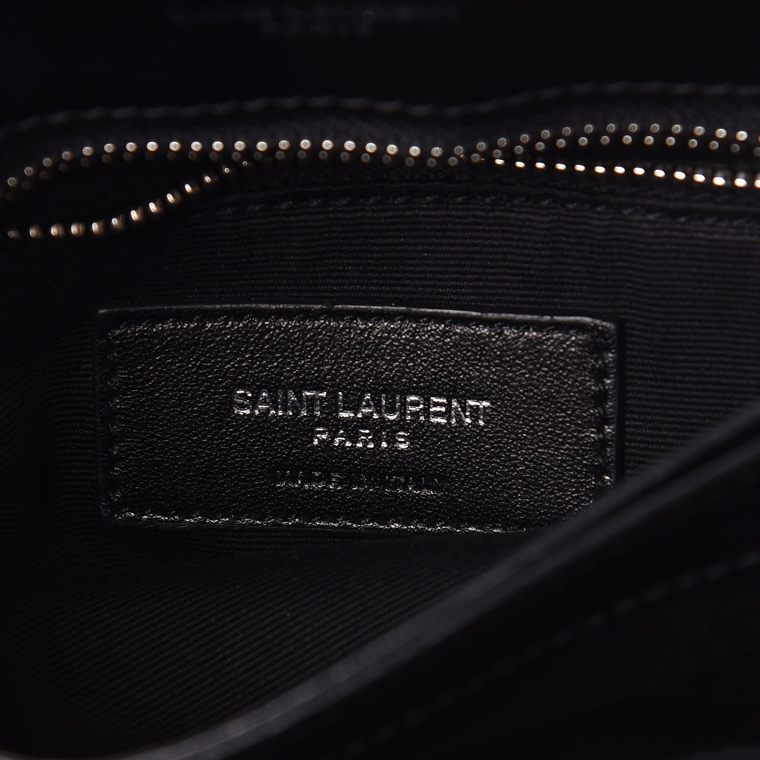 Saint Laurent Calfskin Y Quilted Monogram Toy Loulou Crossbody Bag Black 6 of 9