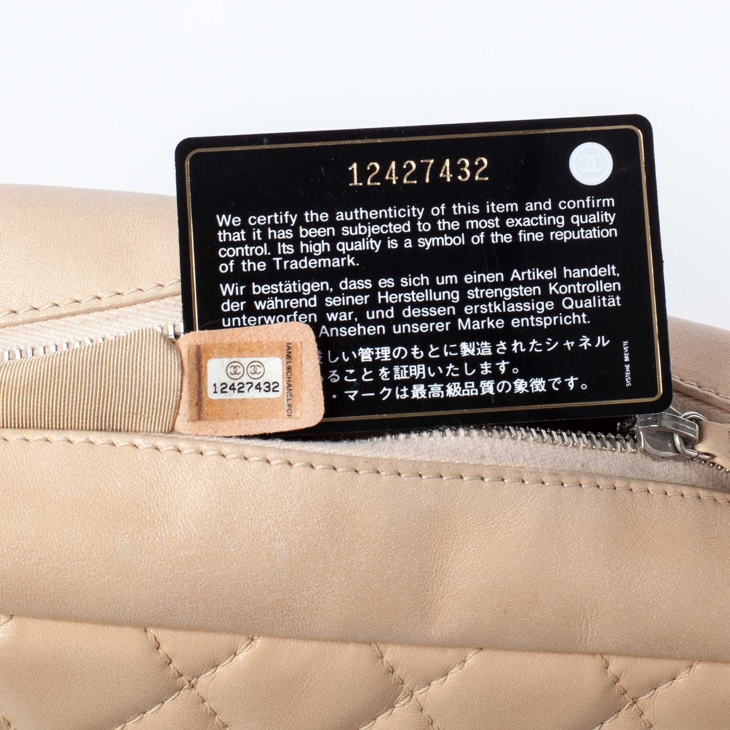 Chanel Lambskin Large Camera Case Beige 7 of 10