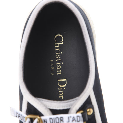 Christian Dior Canvas Walk'N'Dior Low Top Sneakers 38.5 Black 6 of 10