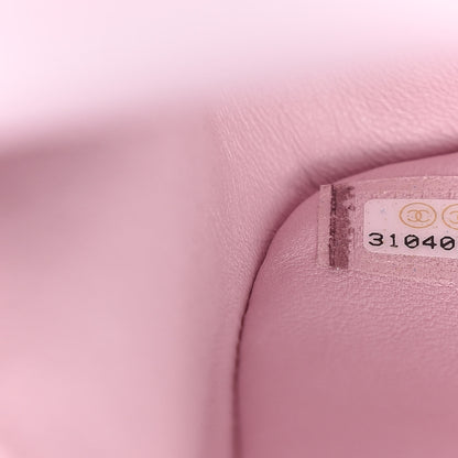 Chanel Caviar Quilted Medium Double Flap Light Pink 7 of 9
