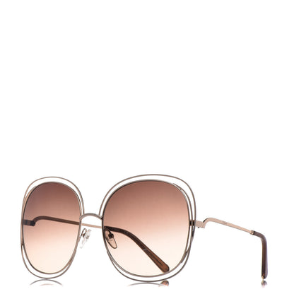 Chloe Oversized Round Sunglasses CE126S Gold 1 of 8