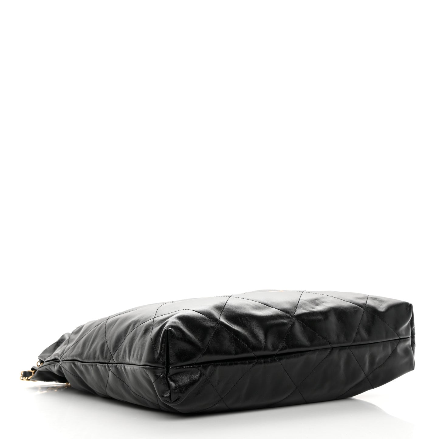 Shiny Calfskin Quilted Chanel 22 Black