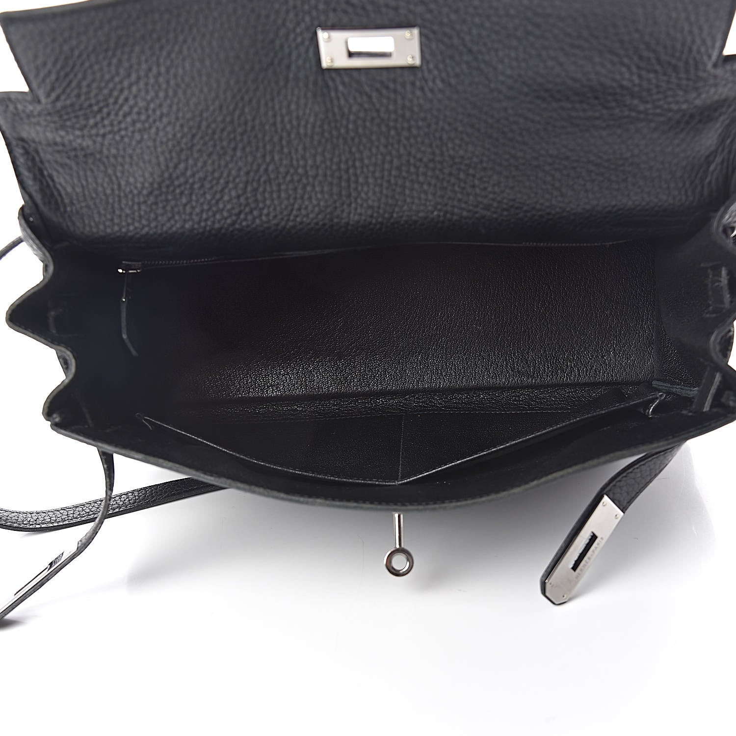 Hermes Taurillon Clemence Kelly Retourne 32 Black 9 of 57