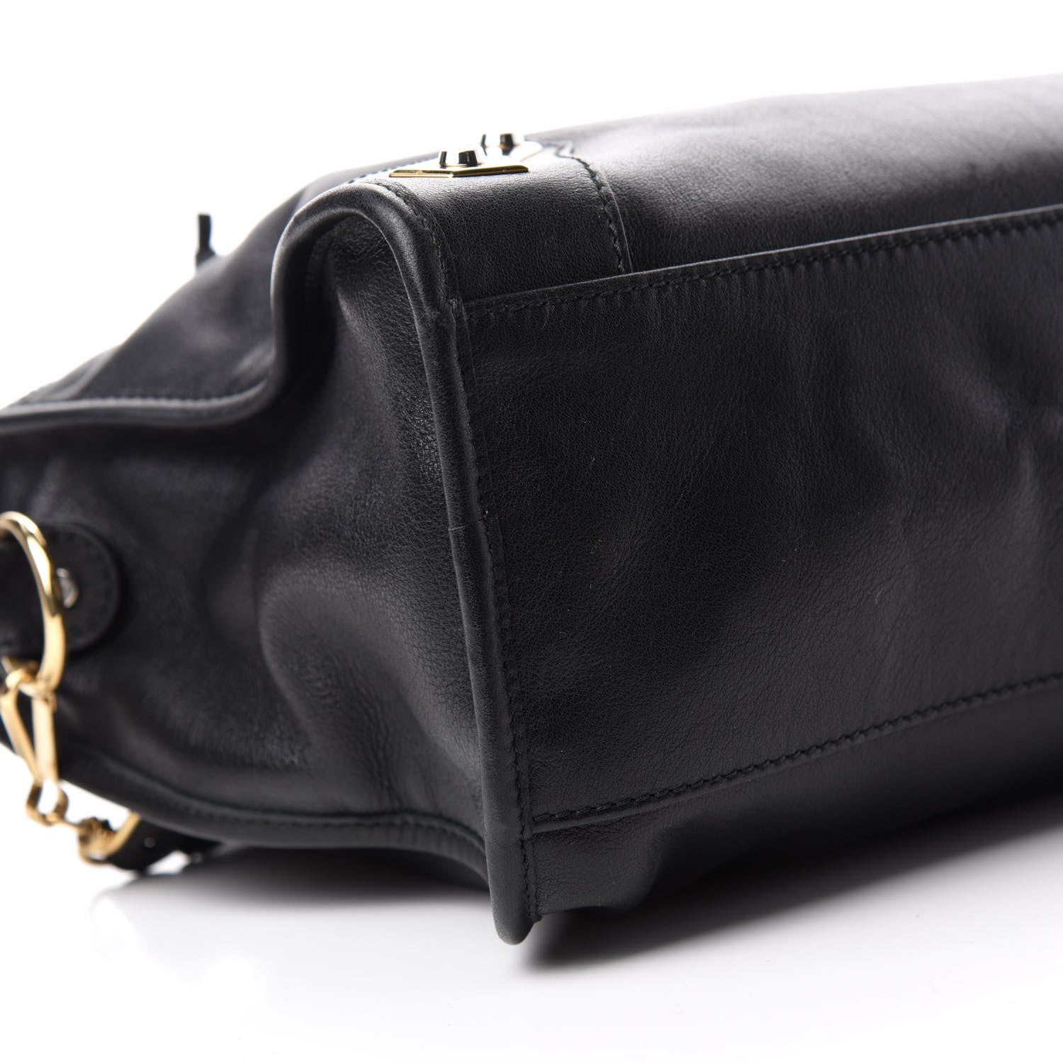 Balenciaga Veau Amp Plate Gold Hardware City Black 6 of 10