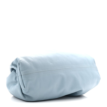 Bottega Veneta Smooth Butter Calf The Pouch Oversized Clutch Ice 4 of 10