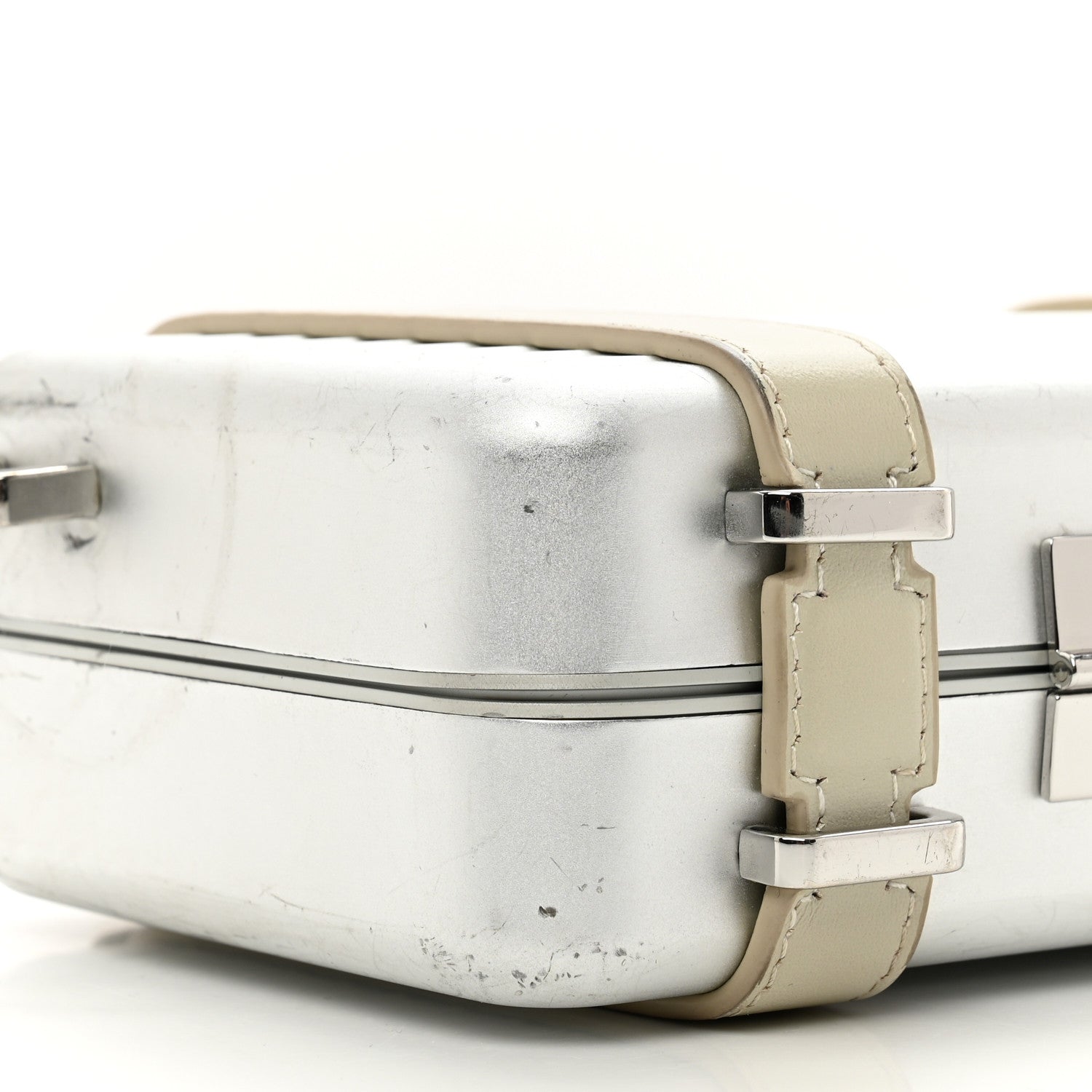 Christian Dior X RIMOWA Aluminum Personal Clutch On Strap Silver 8 of 11