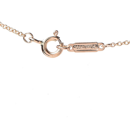 Tiffany 18K Rose Gold Diamond Mini Cross Pendant Necklace 6 of 6