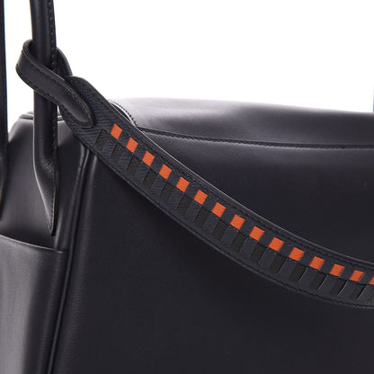 Hermes Swift Epsom Lindy 26 Tressage De Cuir Bleu Indigo Noir Terre Battue 5 of 9