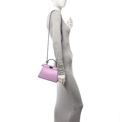 Fendi Shiny Nappa Petite Peekaboo I SEE U Satchel Violetta 2 of 11
