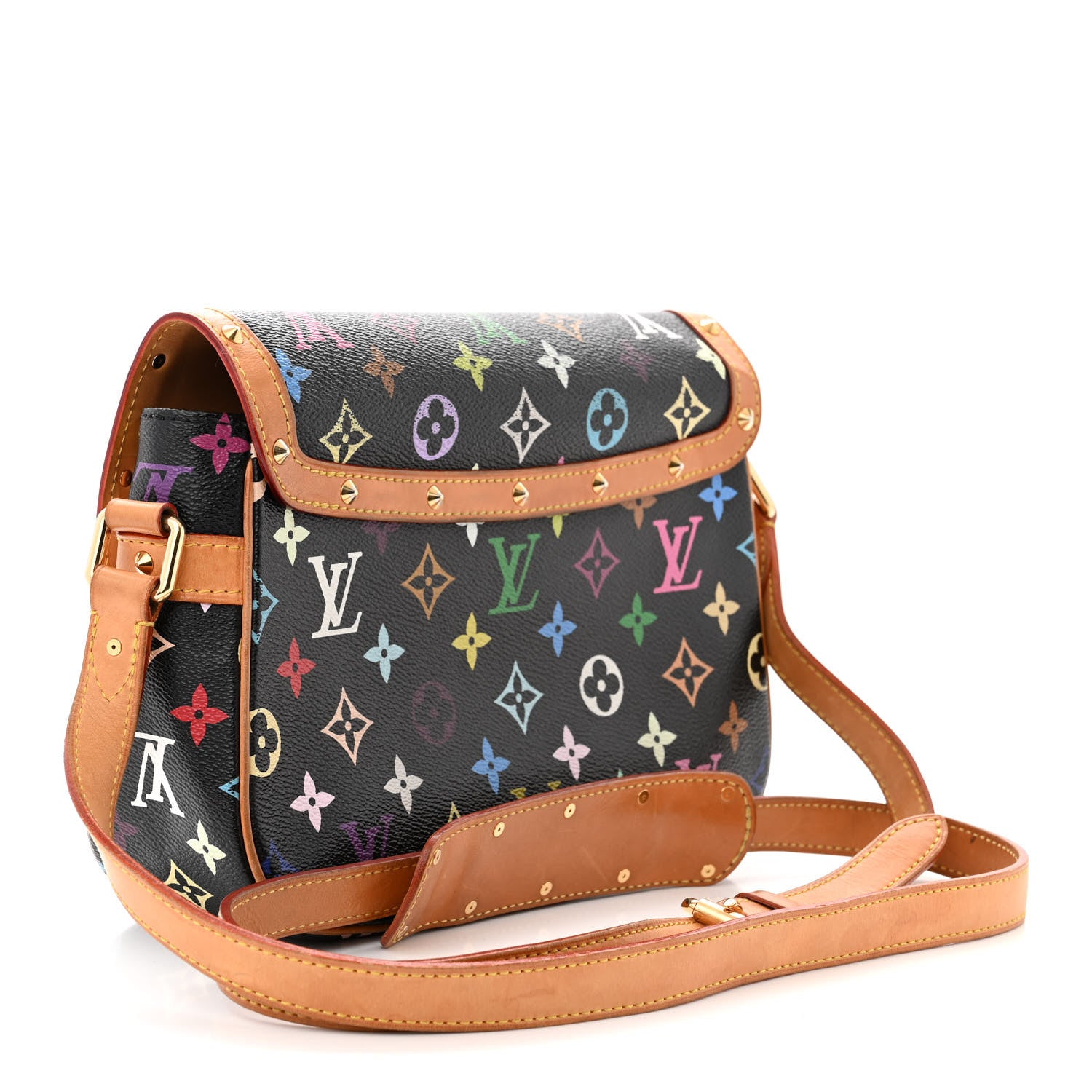 Louis Vuitton Monogram Multicolor Sologne Black 3 of 12