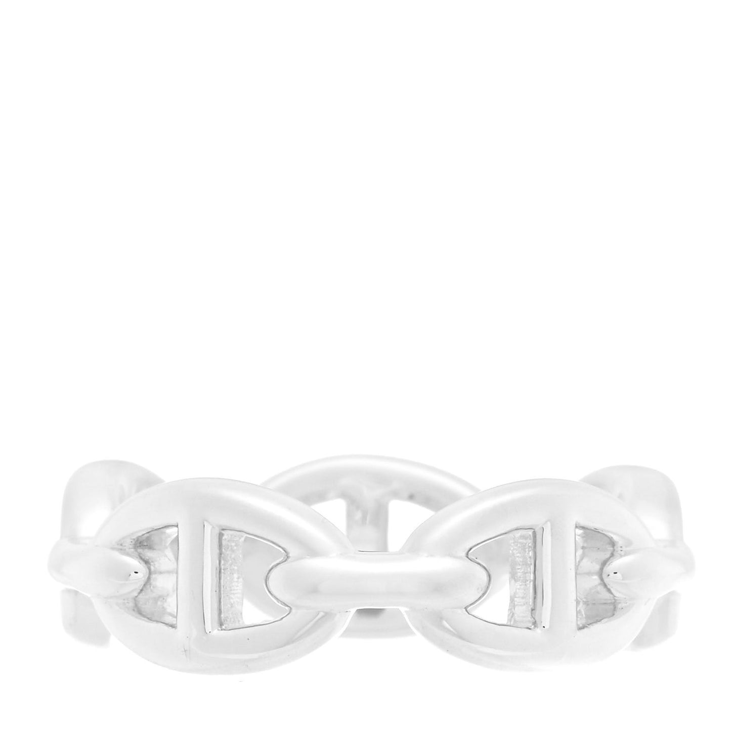 Sterling Silver PM Chaine d'Ancre Enchainee Band Ring 58 8.25