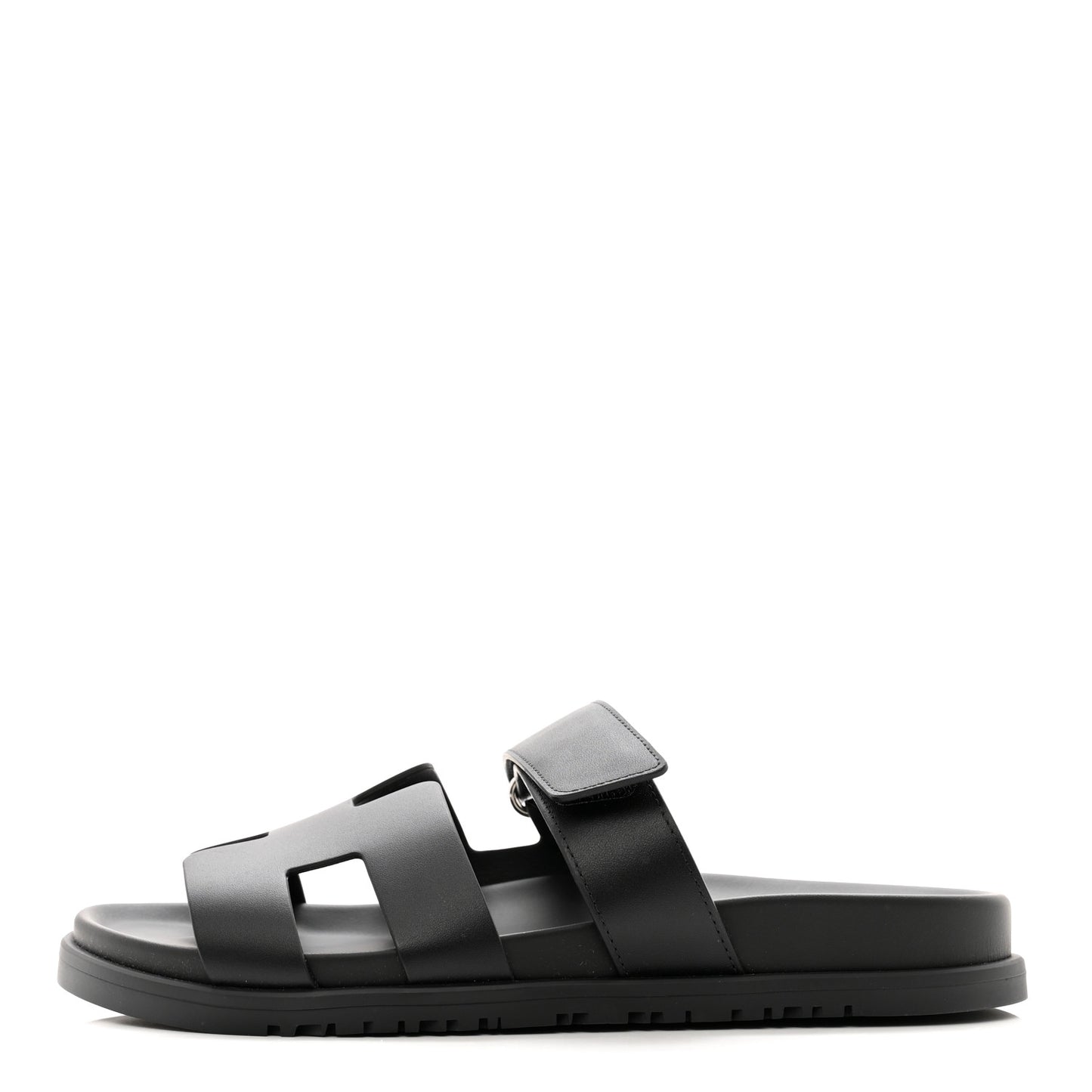 Calfskin Womens Chypre Sandals 38.5 Black