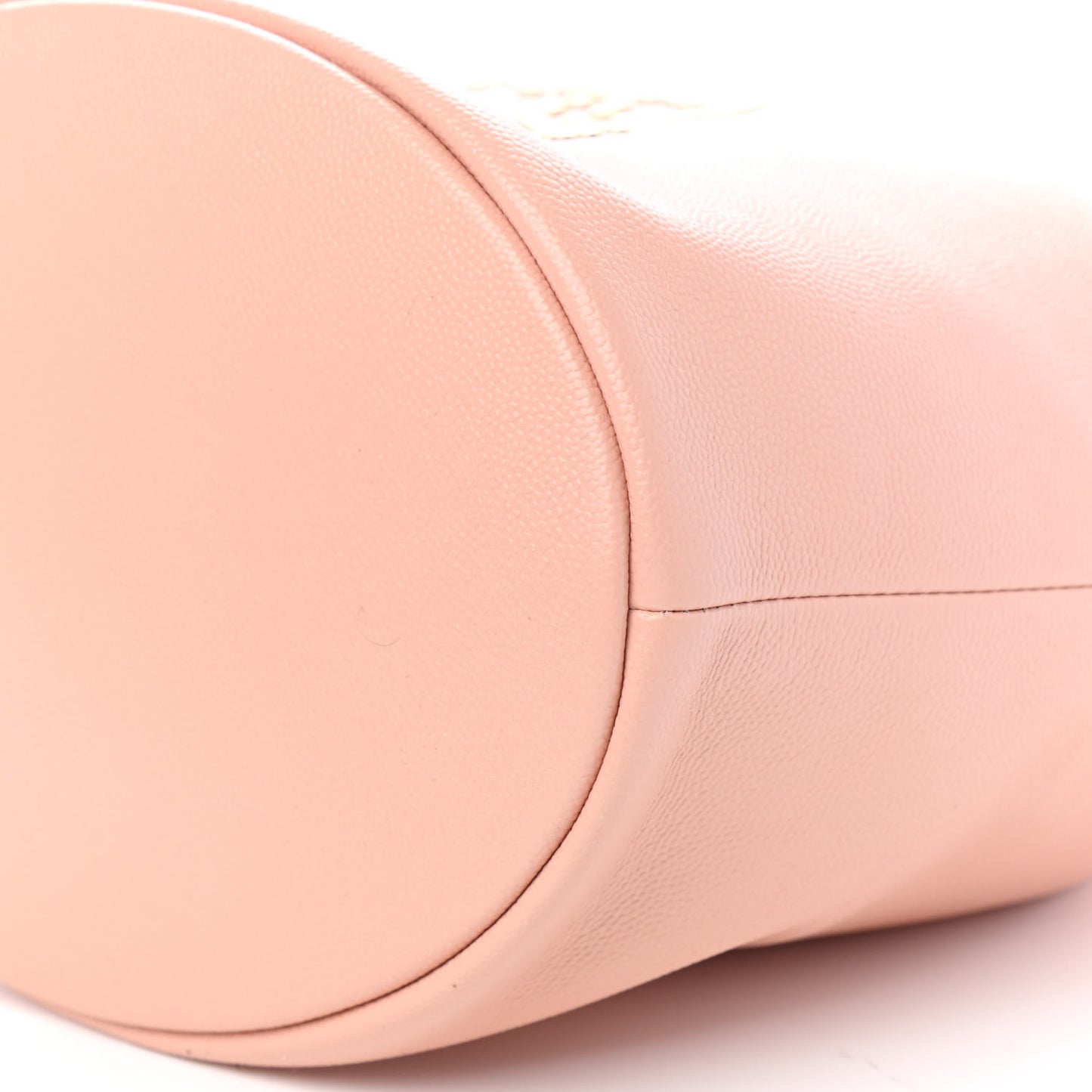 Caviar Deauville Drawstring Bucket Bag Light Pink