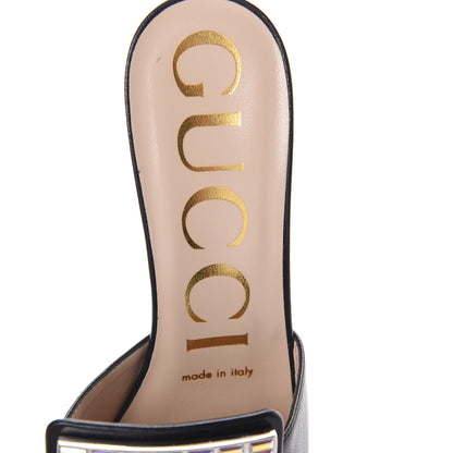 Gucci Malaga Kid Crystal Square G Madelyn Mules 36 Black 5 of 7