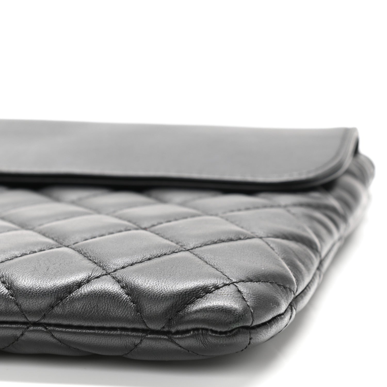 Chanel Lambskin Quilted Medium Flap Cosmetic Case Black 10 of 11