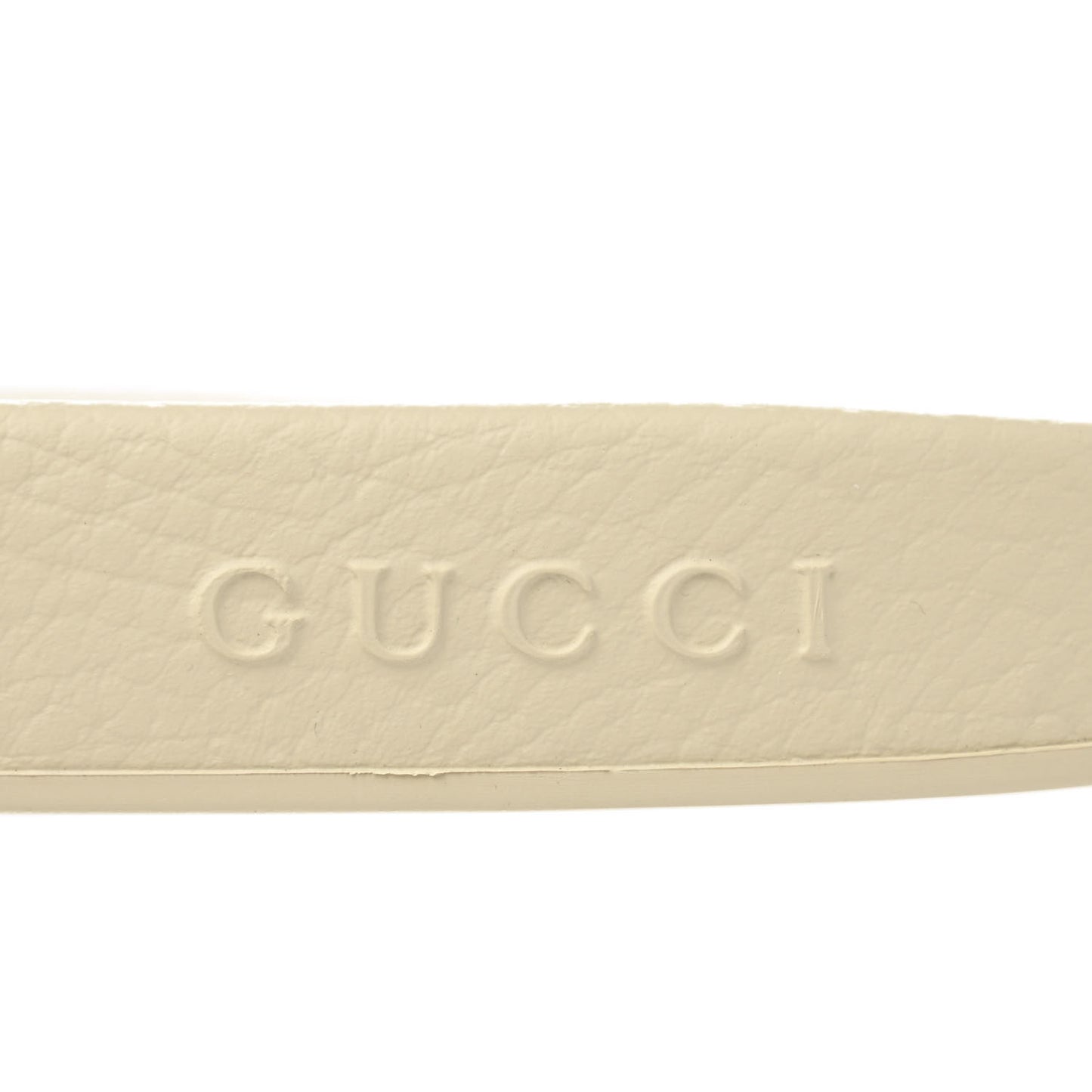 Microguccissima Mens Slide Sandals 10 Ivory