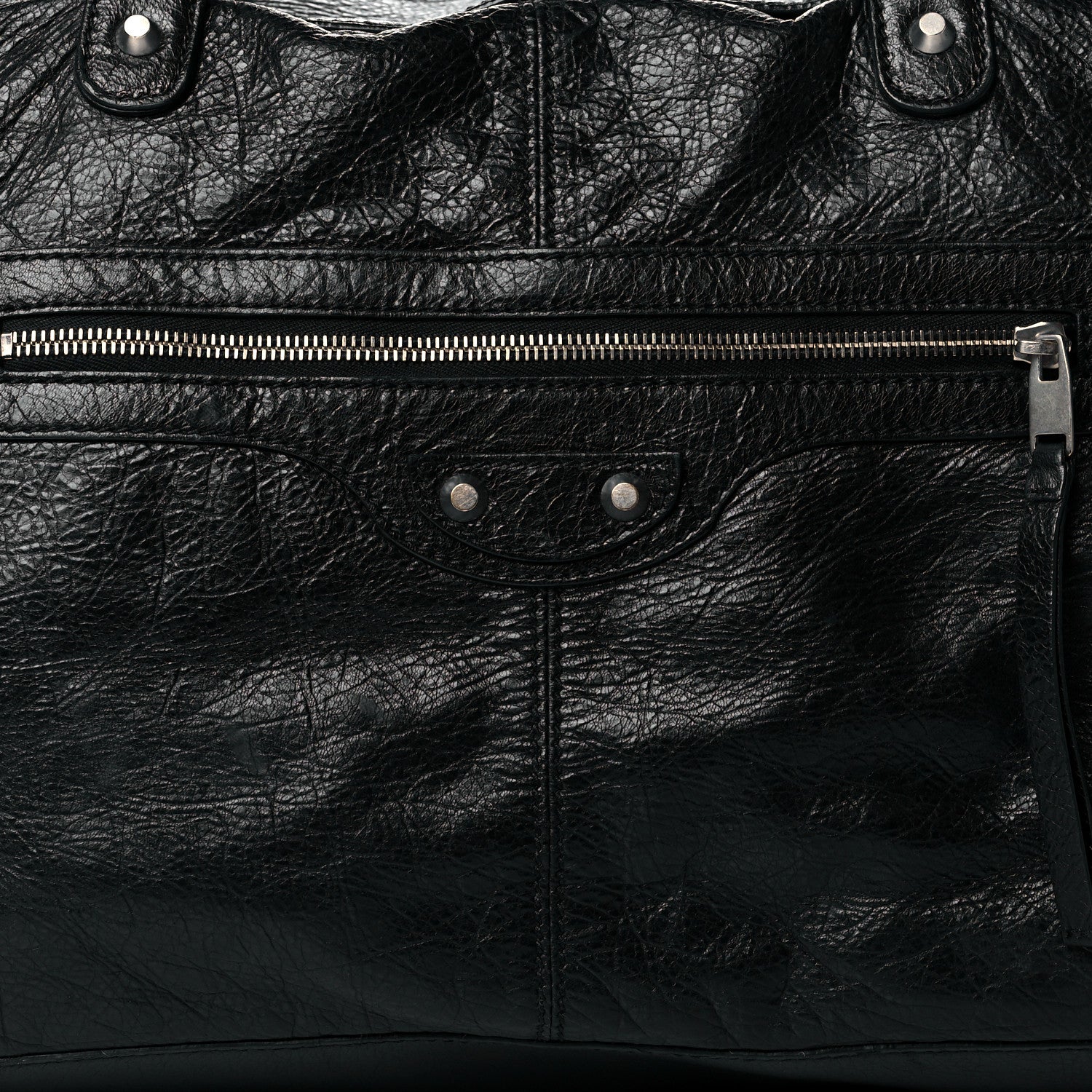 Balenciaga Agneau Classic Silver Hardware S Squash Boston Black 7 of 11