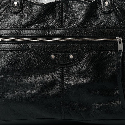 Balenciaga Agneau Classic Silver Hardware S Squash Boston Black 7 of 11