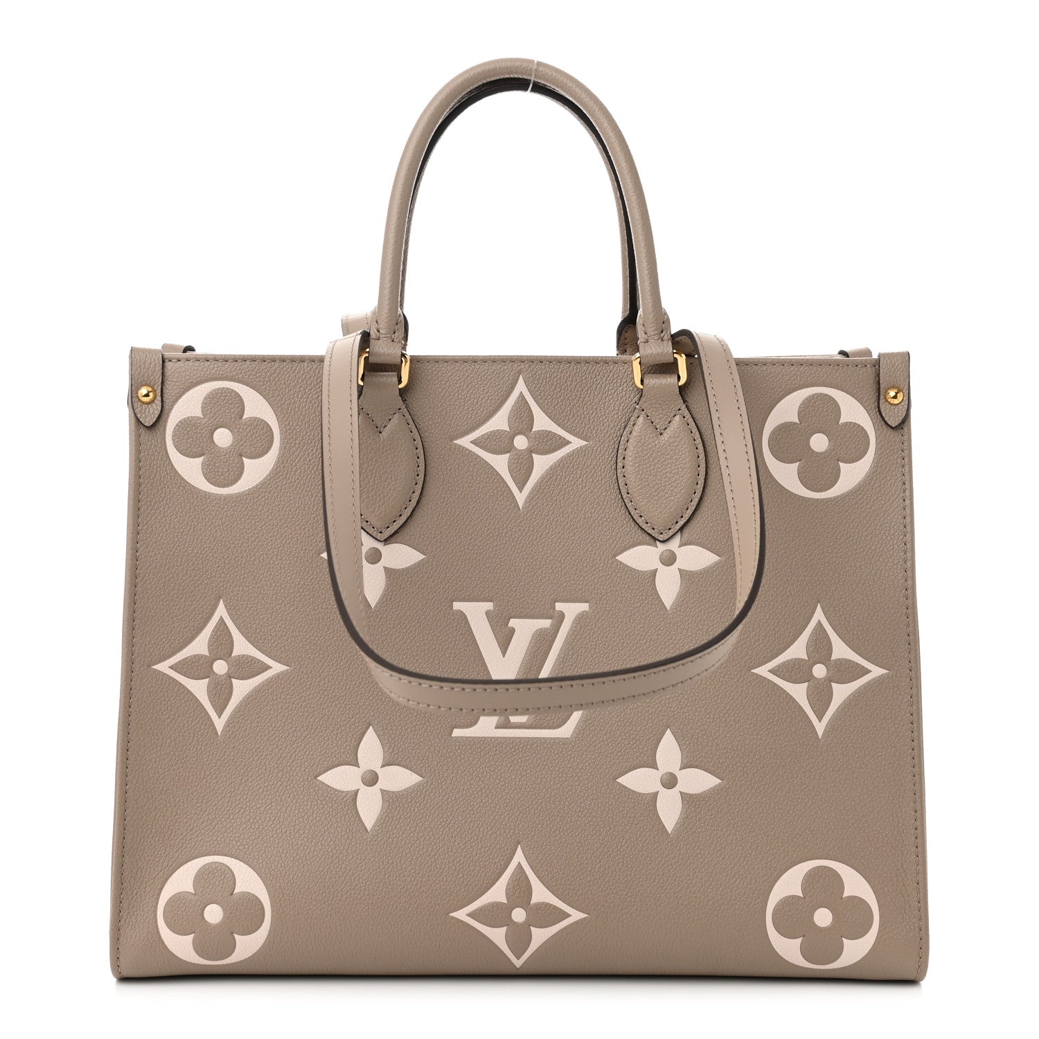 Louis Vuitton Empreinte Monogram Giant Onthego MM Tourterelle Creme 1 of 10