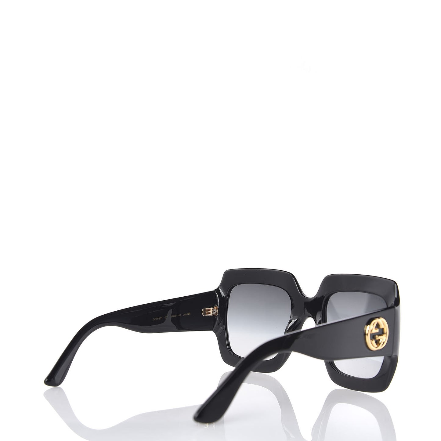 Acetate Square Frame Sunglasses GG0053S Black
